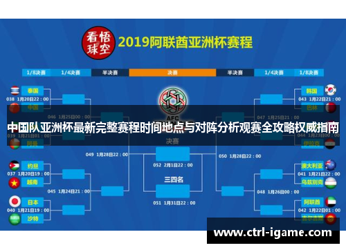 中国队亚洲杯最新完整赛程时间地点与对阵分析观赛全攻略权威指南
